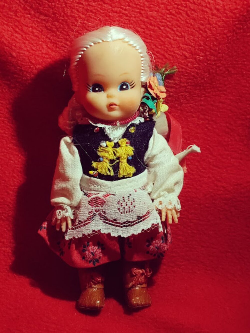 Vintage Style Folk Costume Souvenir Doll